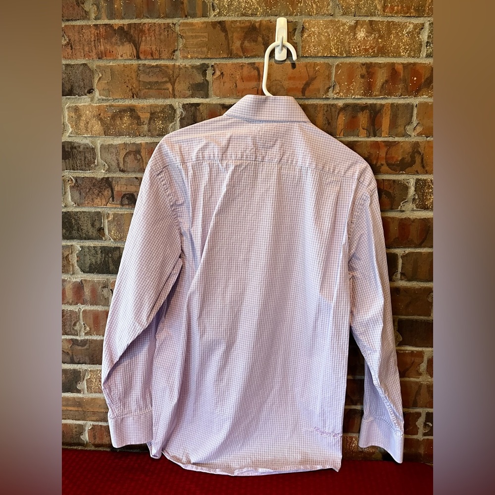 English Laundry Lavender Long Sleeve Button Up Men’s Shirt Size: 16 1/2 - Picture 3 of 7
